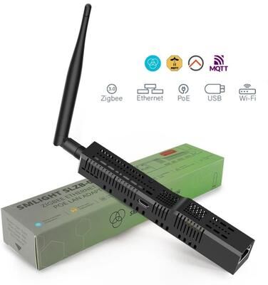 Uplift Essentials Zigbee To Ethernet WiFi USB Gateway With PoE Support For Smart Home Automation slzb 06mg24