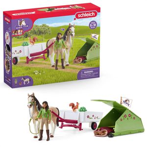 schleich Spielset HORSE CLUB 42533, ab 5 Jahre, Sarahs Campingausflug, 23 Teile