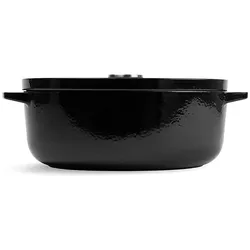 KitchenAid braadpan 30cm - gemailleerd gietijzer - onyx zwart - ovaal, Pfanne + Kochtopf, Schwarz