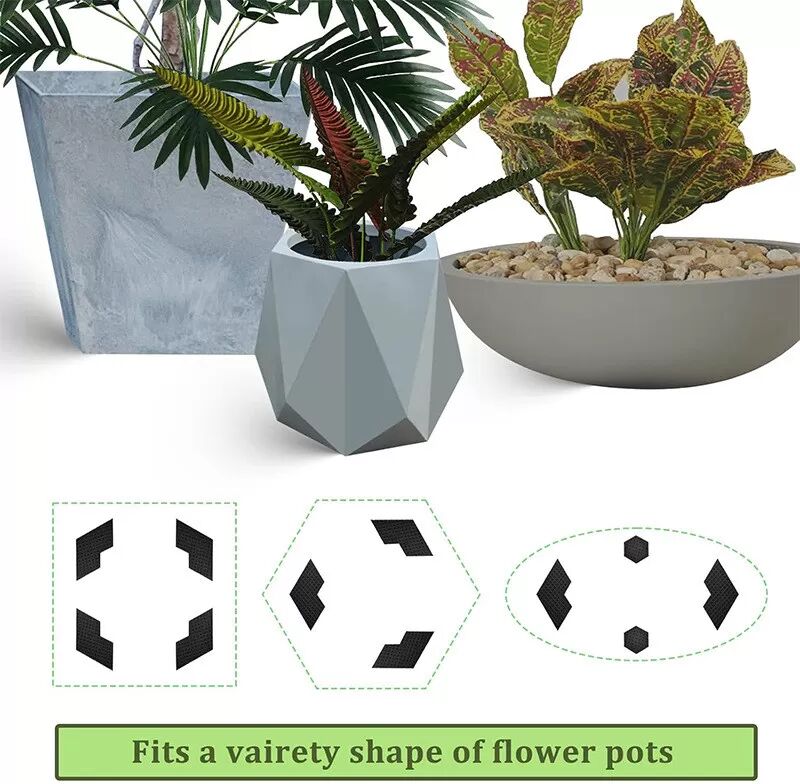 INF Rehausseurs de Pots de Fleurs Invisibles - Ensemble de 10 pour la Stabilité