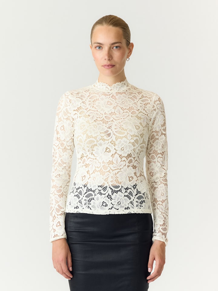 YAS Bluse in Creme - S