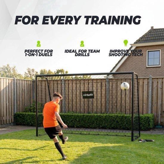 Fußballtor mit Stahlrahmen - 85 x 160 x 85 cm - Wetterbeständiges Polyesternetz - Für Garten und Training
