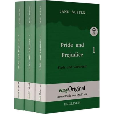 Pride and Prejudice / Stolz und Vorurteil - Teile 1-3 Hardcover (Buch + Audio-Online) - Lesemethode von Ilya Frank - Zweisprachige Ausgabe