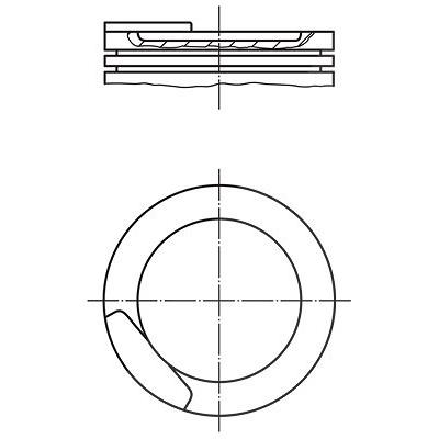 Mahle Kolben [Hersteller-Nr. 0110800] für Vauxhall, Opel, Bedford