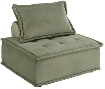 iNSPIRE Q Modern Eureka Velvet Convertible Modular Seating with Pillow Back
