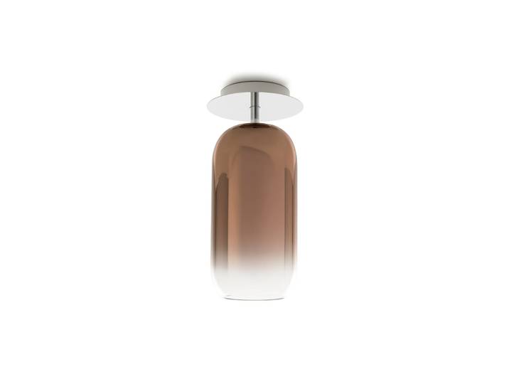 Gople Mini Plafonnier Bronze - Artemide - Salon / séjour - Design - Verre - Semi-encastré