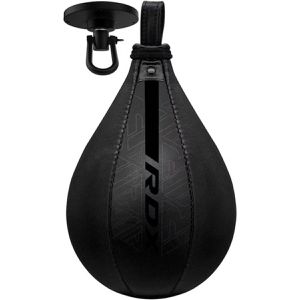 RDX-Sports Boxsack F6 Kara Speedball, mit Gummiblase, 0,6 kg, für Kinder & Erwachsene, 26 cm, zum Aufhängen