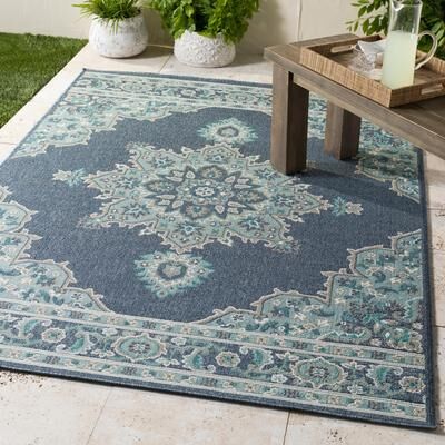 Livabliss Cesare Medallion Indoor/ Outdoor Area Rug