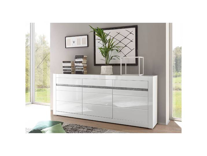 Sideboard I 217 x 90 x 42cm Weiß