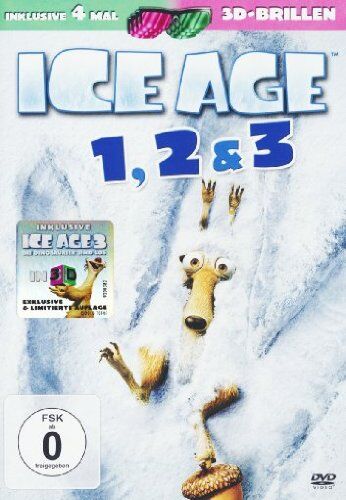Carlos Saldanha - Ice Age 1-3 DVD (3 DVDs) (+ anaglyphe 3D DVD) (+ 4 3D-Brillen) - Preis vom 27.09.2026 03:53:48 h