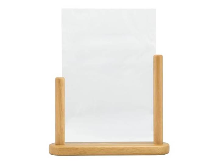 Securit Table Menu Poster Frame A4, Teak