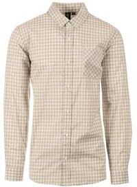 Burnside 3291 Men's Stretched Poplin in Gray/White Gingham size Large   Flannel
