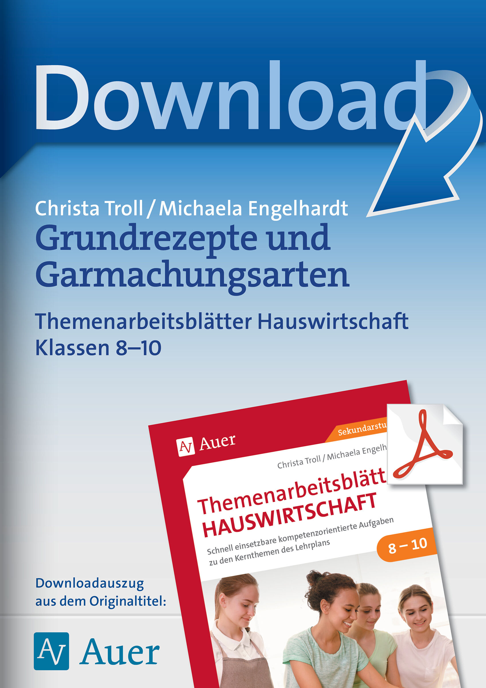 Auer Verlag Grundrezepte und Garmachungsarten Klassen 8 bis 10