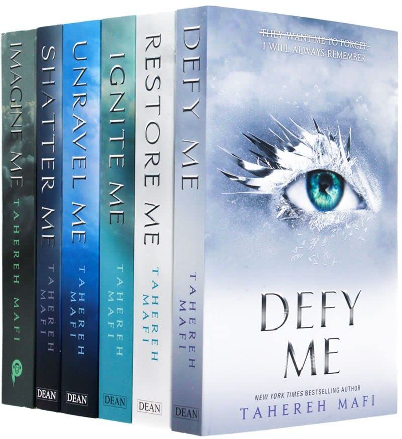 Electric Monkey Shatter Me Series 6 Books Collection Set by Tahereh Mafi - Paperback - Young Adult Dystopian Romance - Shatter Me, Unravel Me, Ignite Me, Restore Me