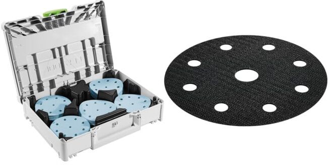 Set Festool Schleifmittel-Systainer³ SYS-STF D125 GR-Set Granat + Protection Pad PP-STF D125 /2