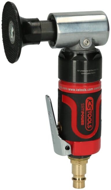 KS Tools SlimPOWER mini meuleuse à air pour gros tampons, 19000 tr/min (515.5580)