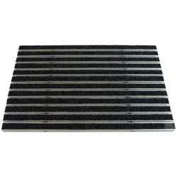 Emco Eingangsmatte DIPLOMAT 22mm   80x50cm   Rips Anthrazit
