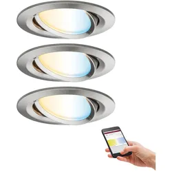 Paulmann, Einbauleuchte, Einbauleuchte Nova Plus Set Zigbee (Alu-Zink, Rostfrei)
