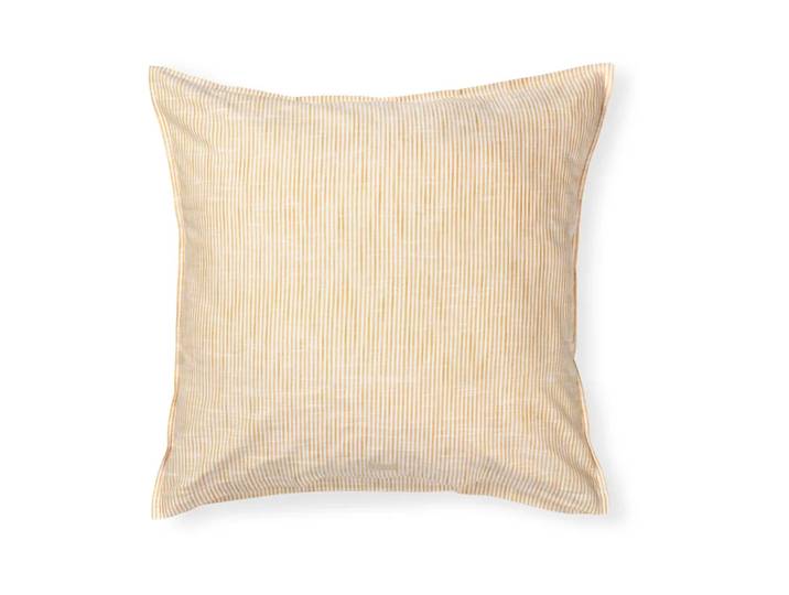 Juna Taie d oreiller Monochrome Lines 50x60 cm Ocre blanc'