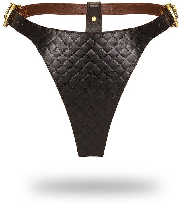 Liebe seele String Noir en Cuir