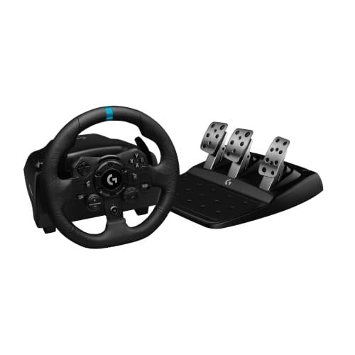 Logitech G G923 Racestuur en Pedalen voor PC - Zwart met TRUEFORCE Force Feedback en Echt Leer