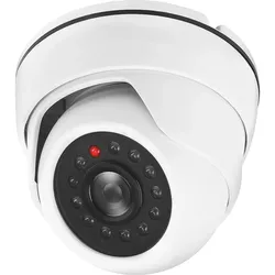 Kuppelkamera-Attrappe für innen KA09, mit LED-Blinklicht inkl. Warnaufkleber Indexa