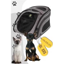Maelson Transportbox Snuggle Kennel 48 anthrazit (SN 7148) (Hund, Katze, Atmungsaktiv, Faltbar, Waschbar), Tiertransport