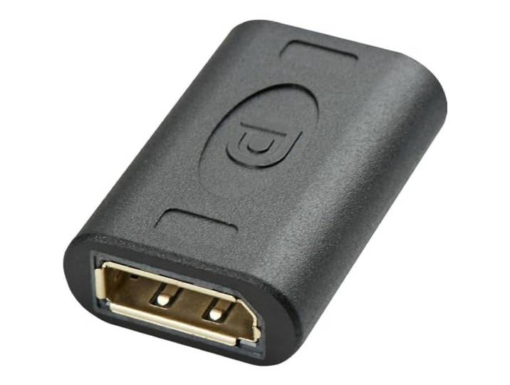 Lindy 41020 DisplayPort dubbele koppeling Premium zwart