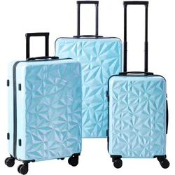 Reisekofferset Lissabon Blau, 3-teilig
