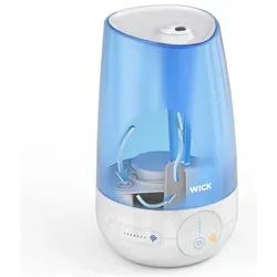 Wick Kaltluft Ultraschall Luftbefeuchter 21 W, Luftbefeuchter, Blau, Weiss