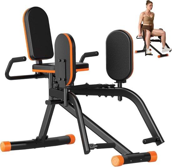 Beinabduktionsgerät - Schwarz - Professionelles Heimfitnessgerät - Für das Training des Unterkörpers