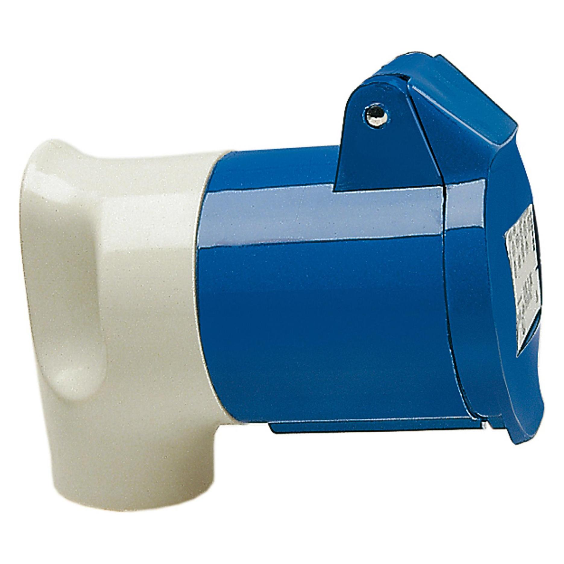 Walther Werke WAL 316306 Caravan-Winkelkupplung 16A 230V 3p 6h bl IP44 (316306)