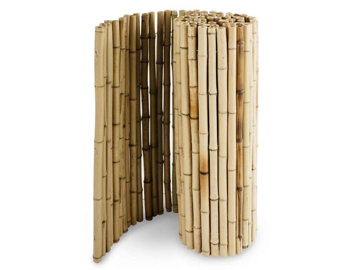 Floordirekt Sichtschutz Bambus-Sichtschutzzaun, Naturfarben, Holz, Bambus, massiv, 100x250 cm, Europäischer Sicherheitsstandard, Sonnenschutz, Sichtschutz