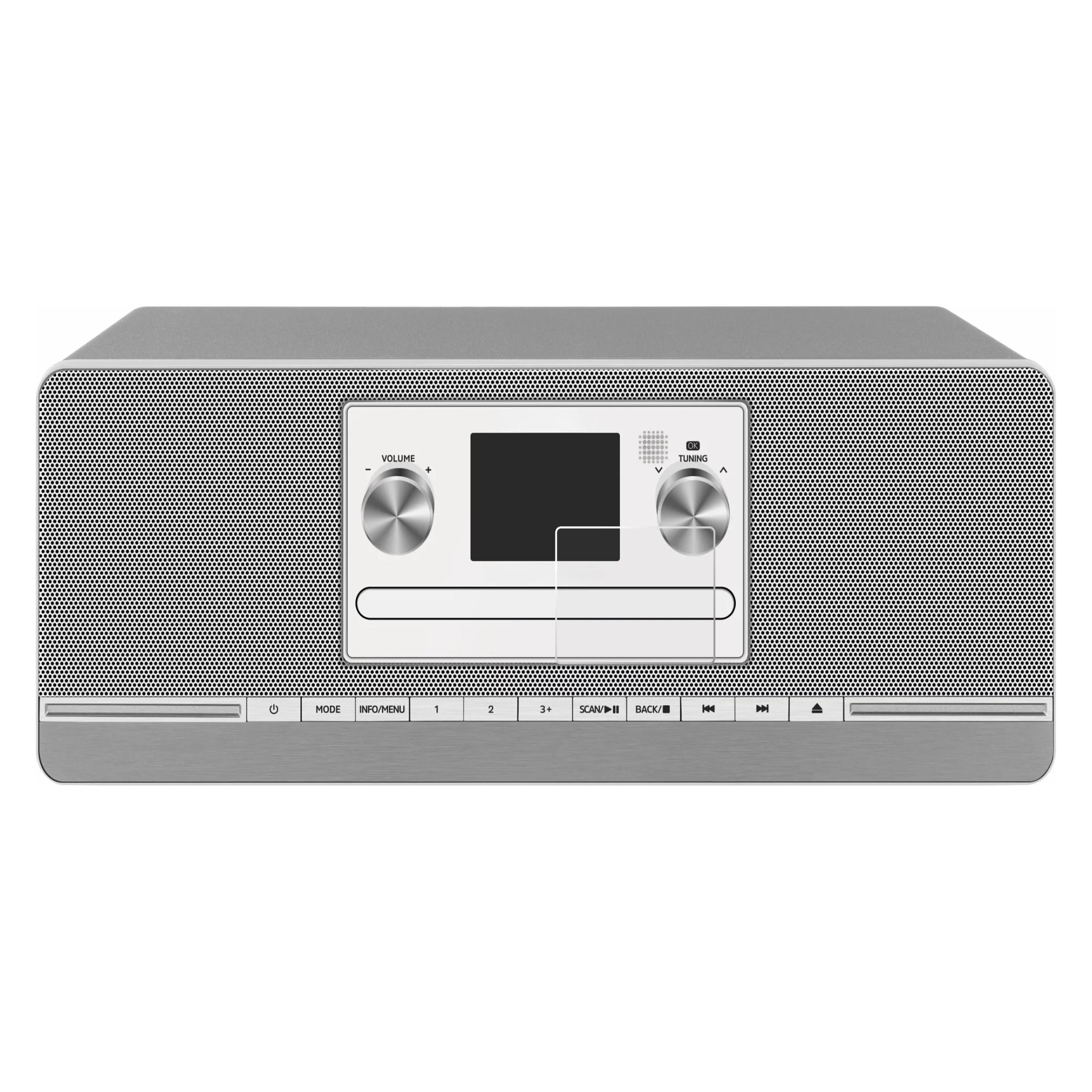 upscreen Schutzfolie für TechniSat Digitradio 372 CD Displayschutz Displayschutzfolie Folie Klar Transparent (2864449)