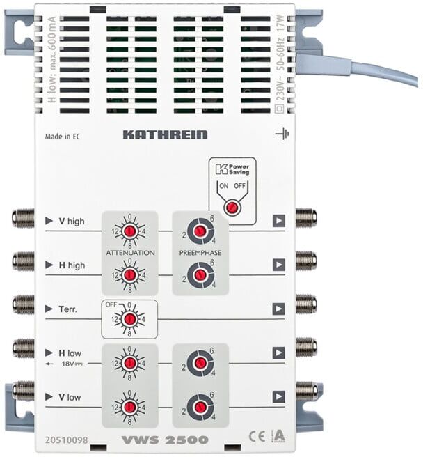 Kathrein Amplificateur multiswitch avec alimentation VWS 2500 (20510098)