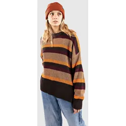 Passenger Reflection Stripey Jumper Strickpullover toffee brown multi stripe Gr. L