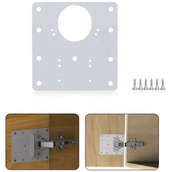 MS Beschläge Edelstahl Scharnierbefestigungsplatte Reparaturblech Schrank Reparaturplatte