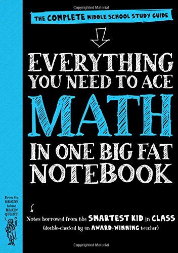 Workman Publishing - Everything You Need to Ace Math in One Big Fat Notebook: The Complete Middle School Study Guide (Big Fat Notebooks) - Preis vom 05.10.2026 03:47:11 h