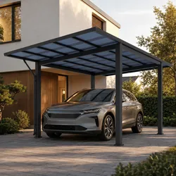 agadon Aluminium Carport Sky Pro 530 x 293 cm 75 kg/qm Anthrazit