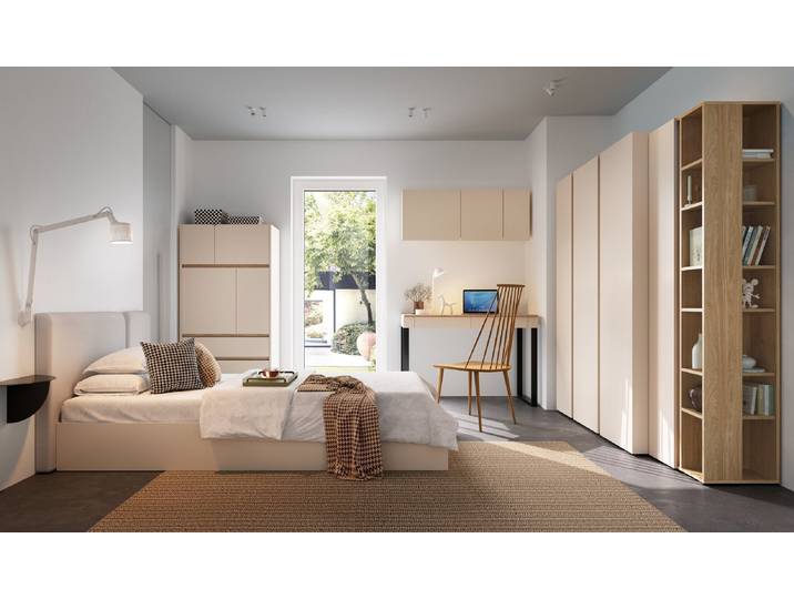 Schlafzimmer-Set Schlafzimmer Set – LUCA System – 6 Teile, Beige