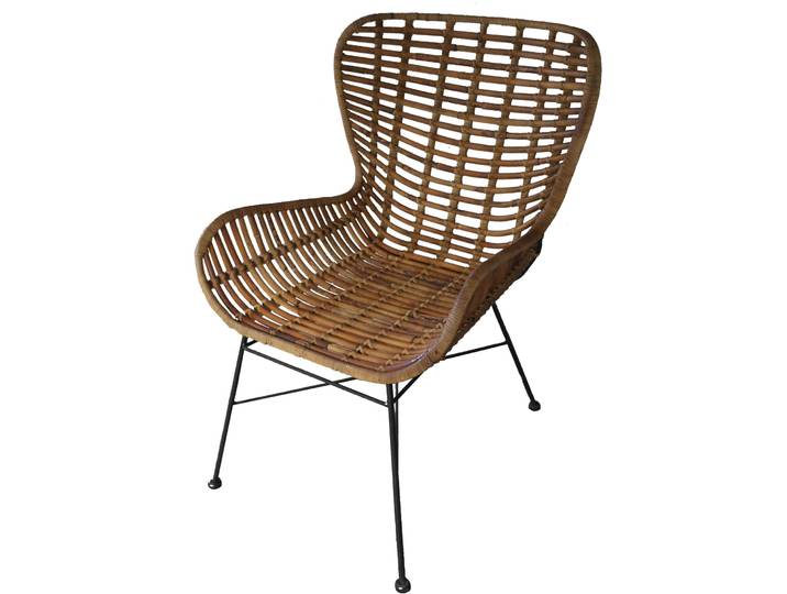 Schalenstuhl Tan natur Rattan
