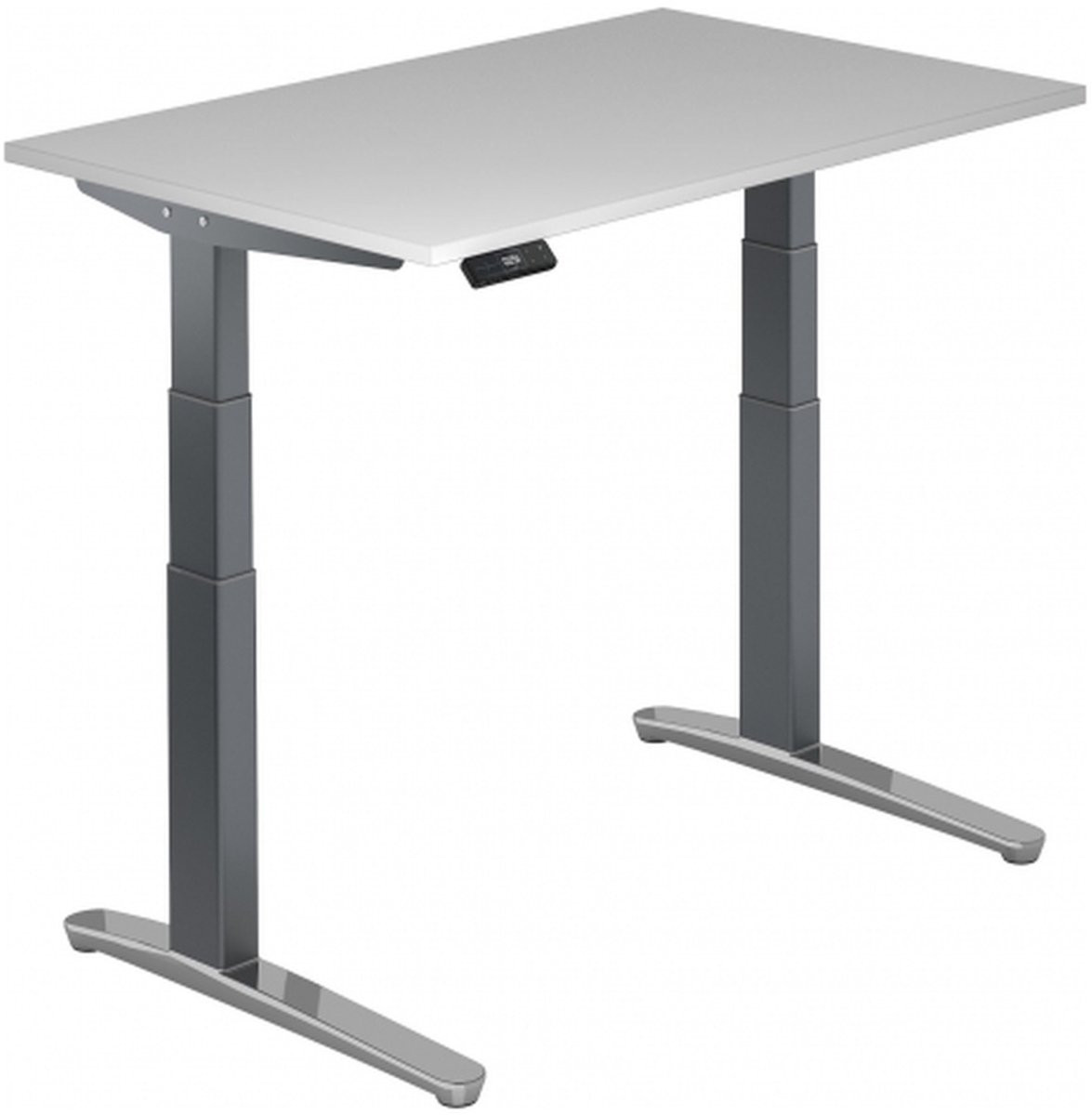 hjh OFFICE PRO Verstelbaar en Uitbreidbaar Bureau Wit