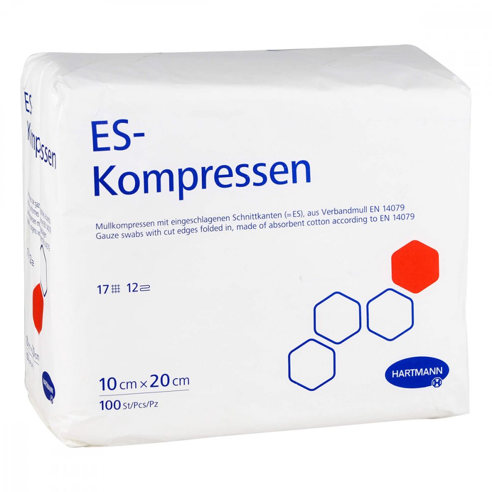 Avitamed GmbH Es-kompressen unsteril 10x20 cm 12fach 15824652