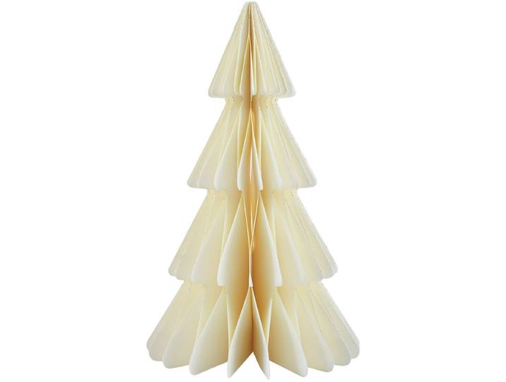 Tannenbaum aus Papier MERRY weiss