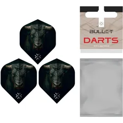 3er Pack Bullet Fury Flights black