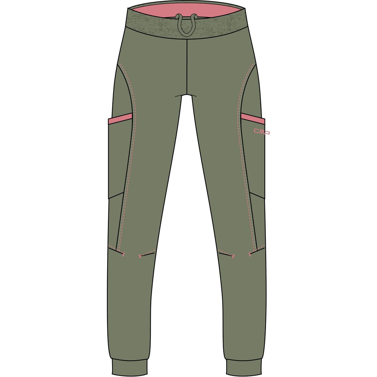 CMP Woman Pant Light Climb avocado (F805) 48 31T7696-F805-48