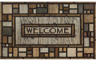 Mohawk Home Welcome Drifted Nature All Weather Recycled Rubber Door Mat
