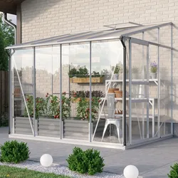 Vitavia Aktionsangebot (inkl. 100 Euro Zubehör): Anlehn-Gewächshaus "Osiris 5200",aluminium eloxiert,5,2 m2