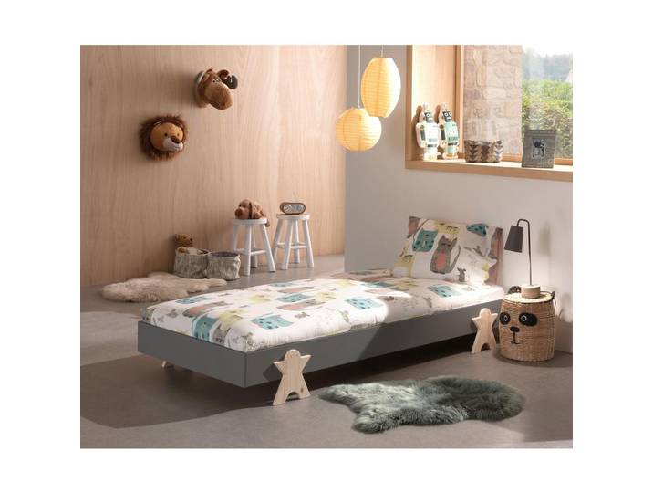 Kinderbett Modulo 90x200 cm Kiefer massiv mit Lattenrost