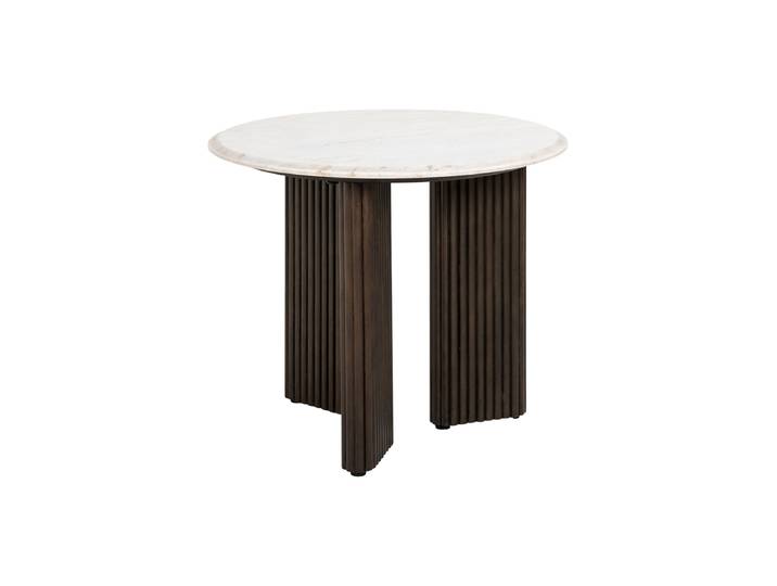 Marmor Design Beistelltisch „Mayfield“ Ø 55 cm Braun Richmond Interiors